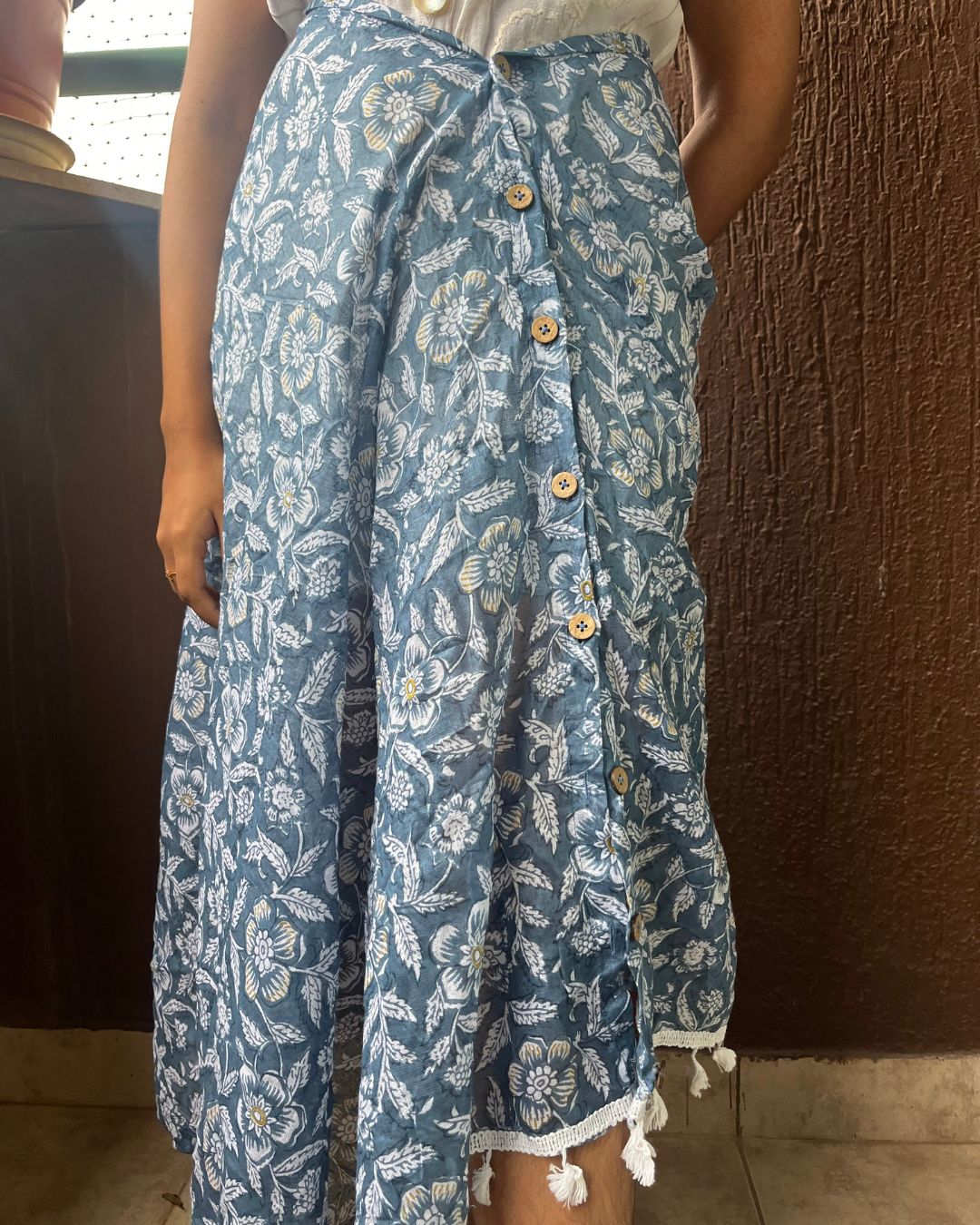 Wrap & Roll Duppata | Blue breeze