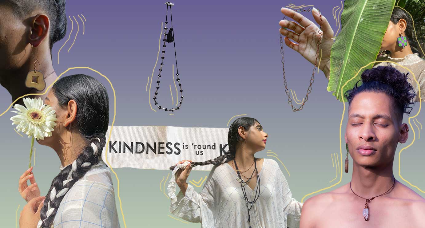 handmade and handcrafted jewellery by lambani artisans in sandur and copper jewellery. The jewellery is genderfluid and supports crafts of India