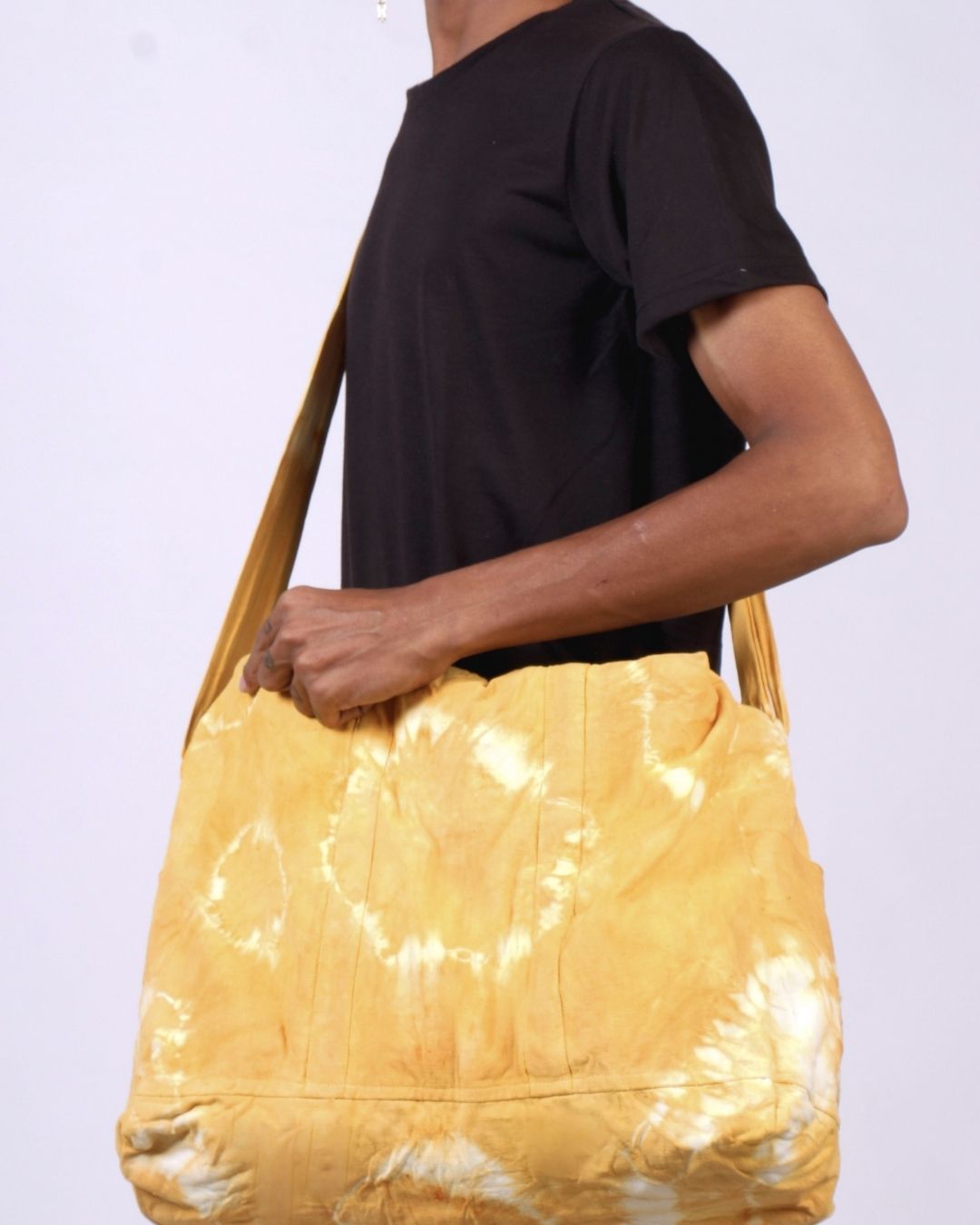 Curry stained duffel