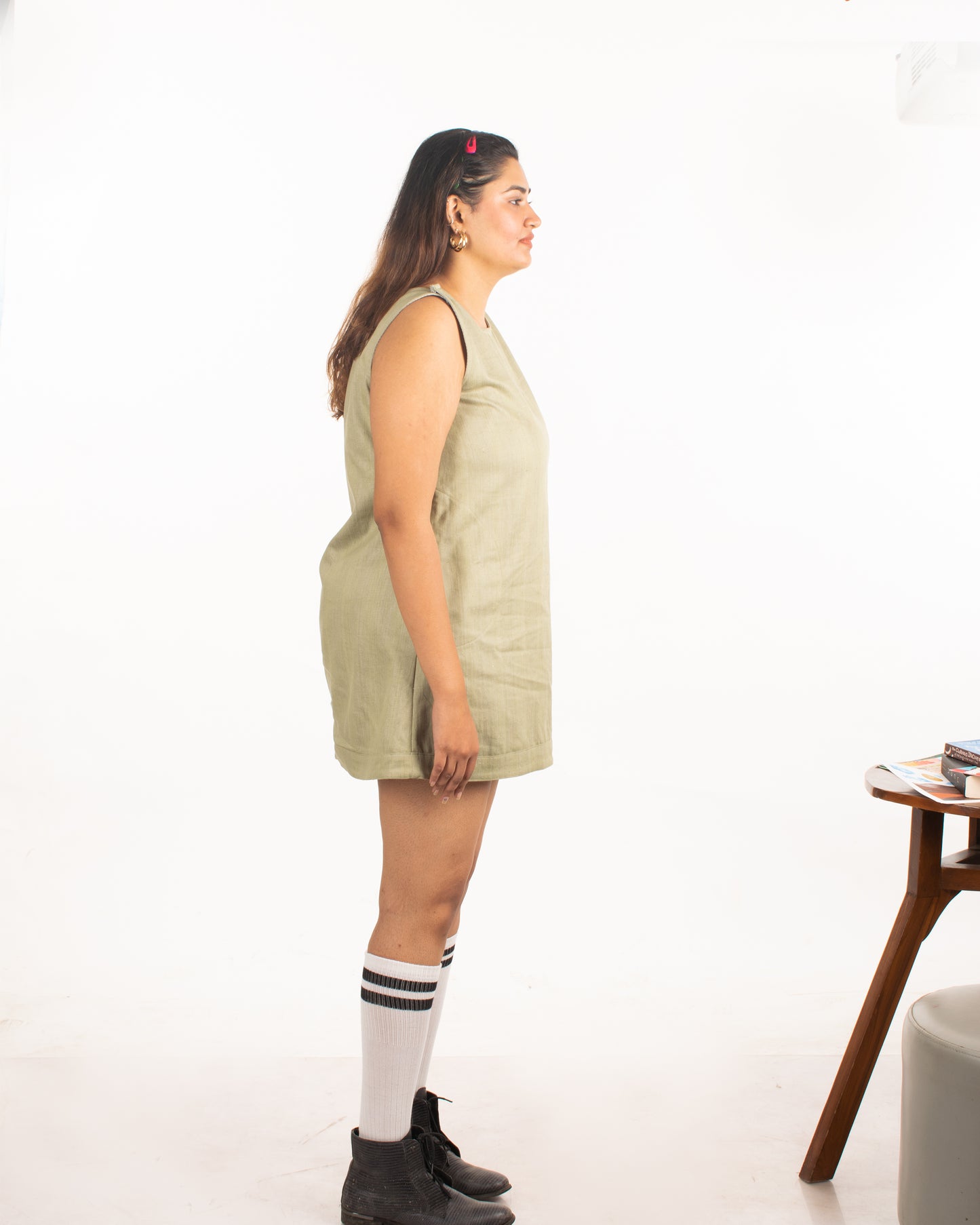 Matcha Aline denim dress