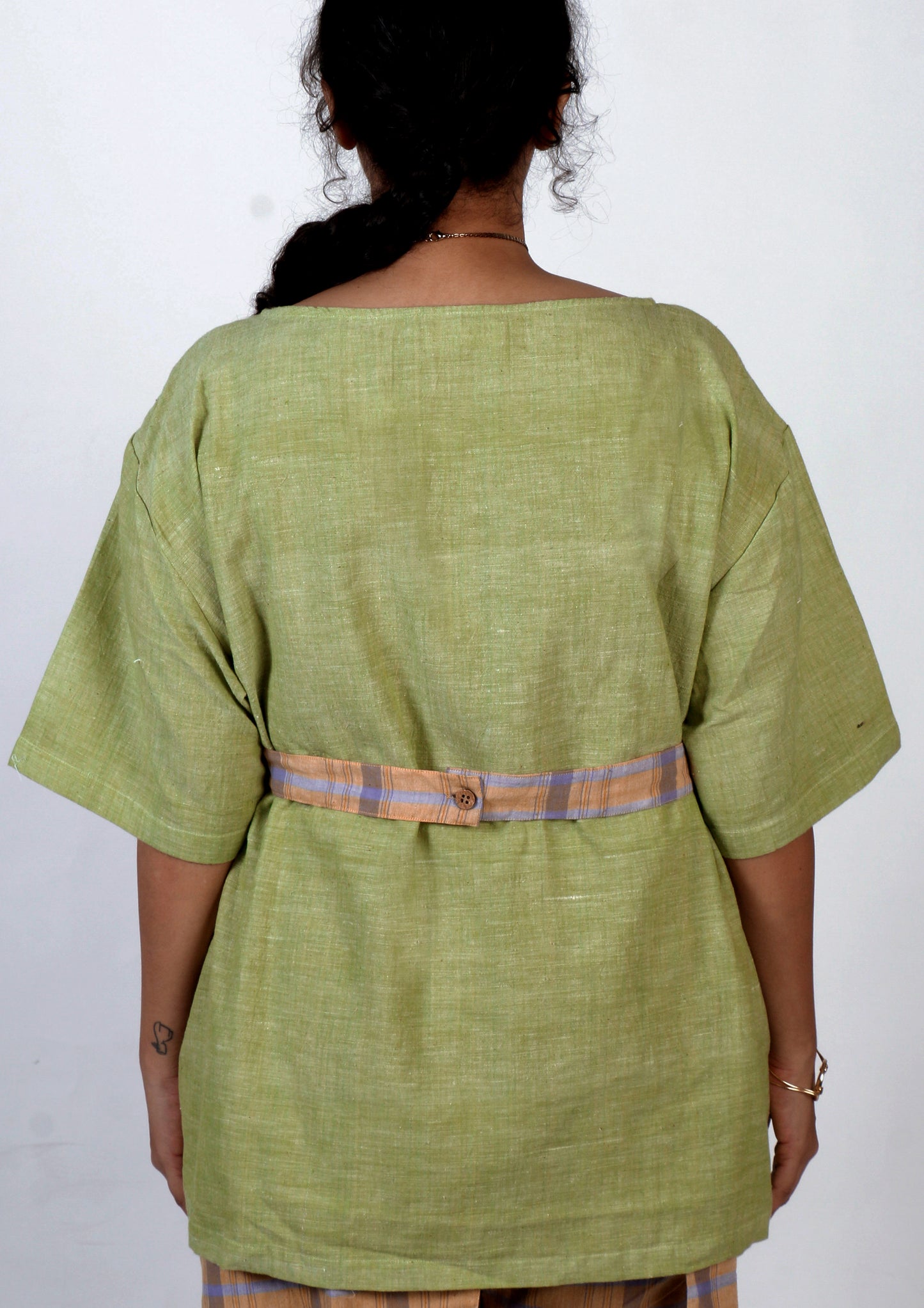 Green cotton tunic