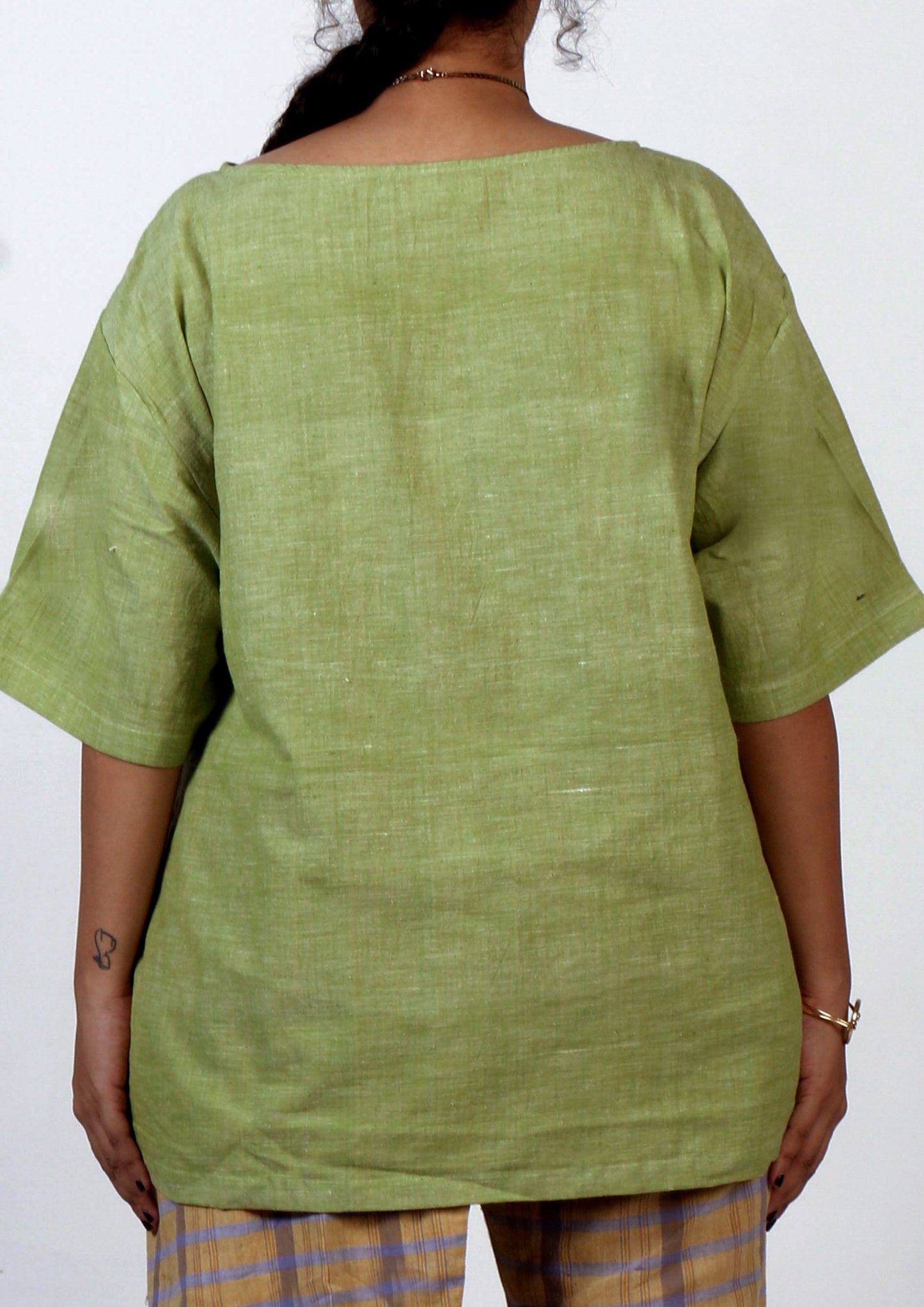 Green cotton tunic