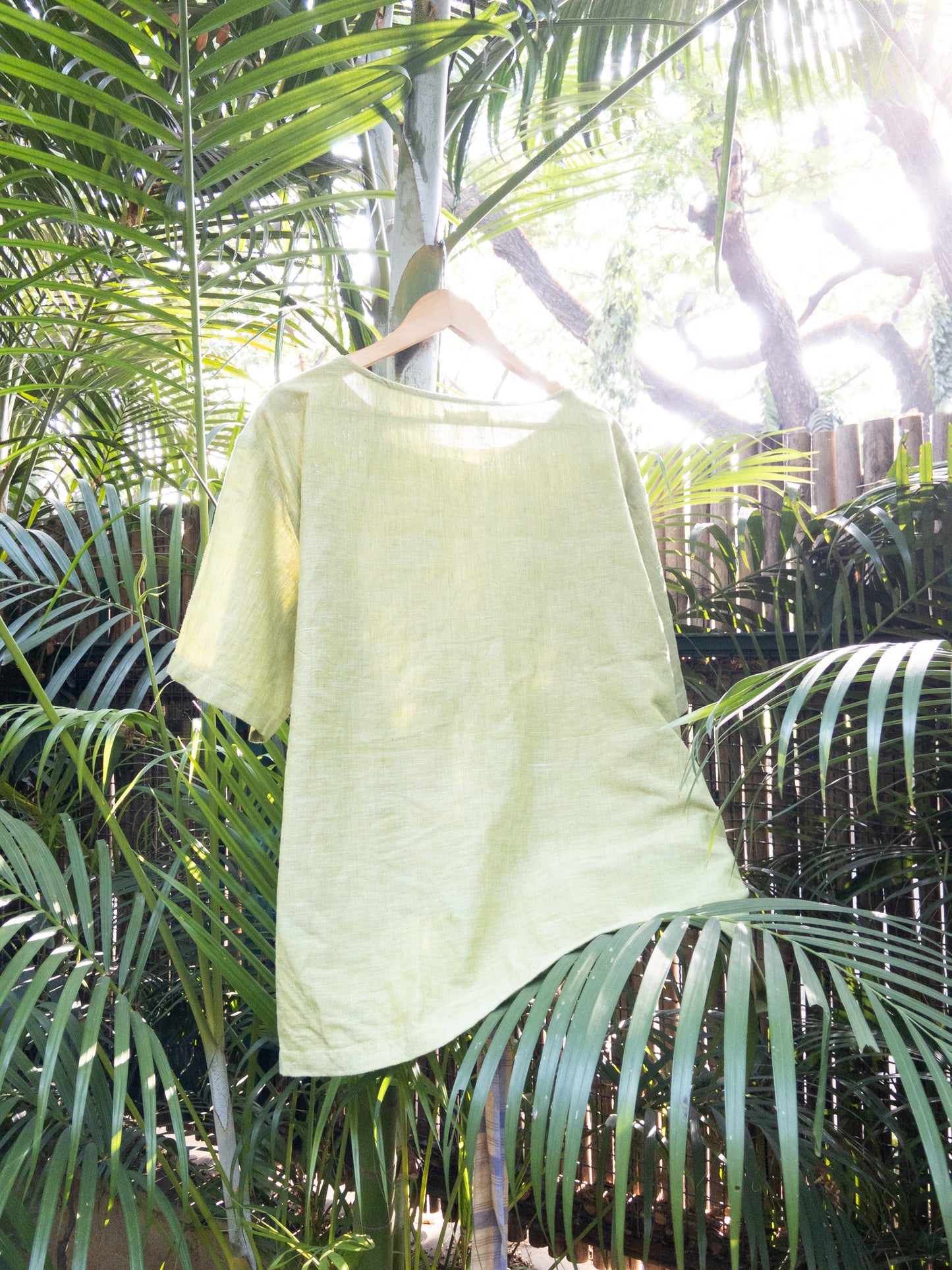Green cotton tunic