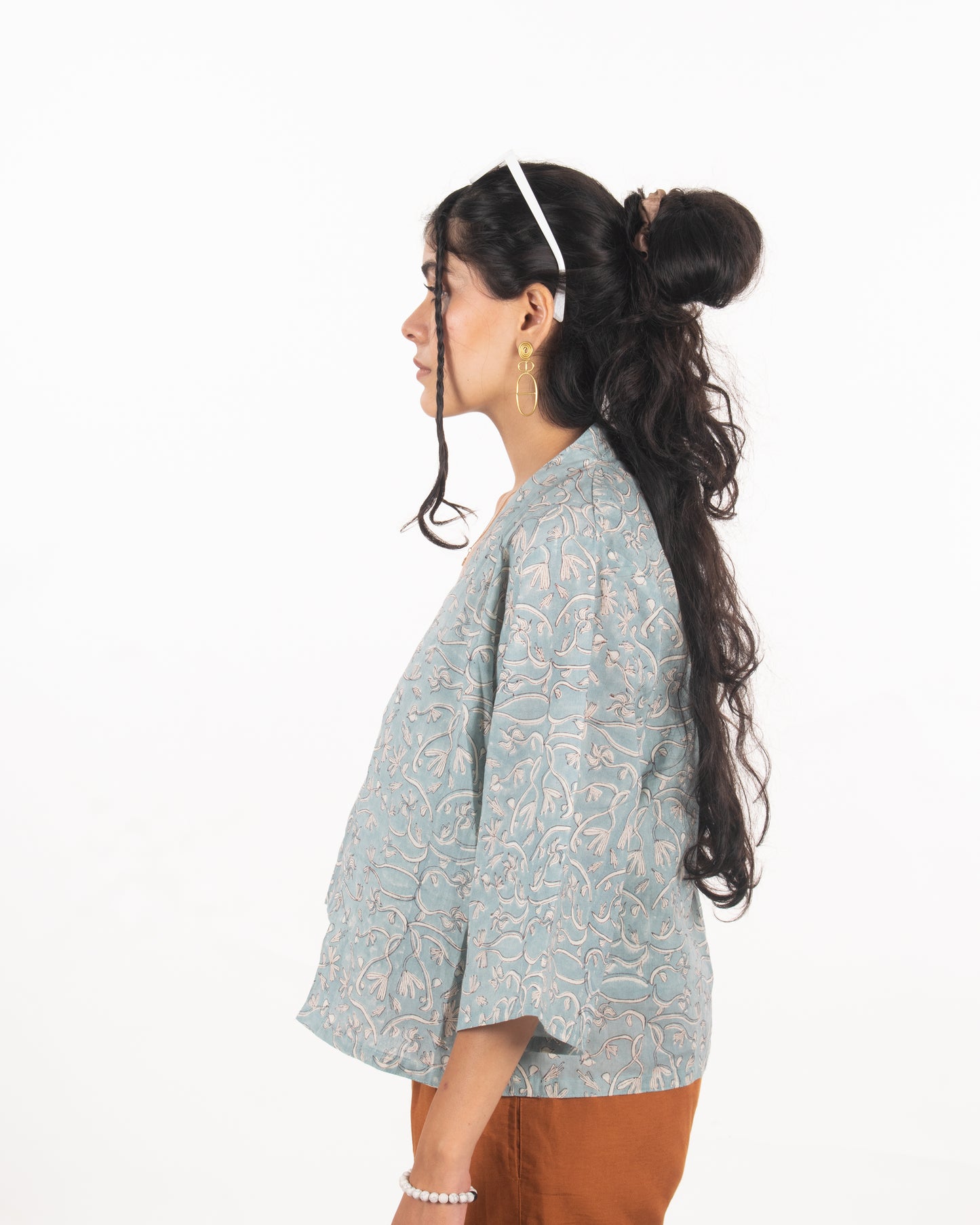 Cucumber Salad top and Kimono Set