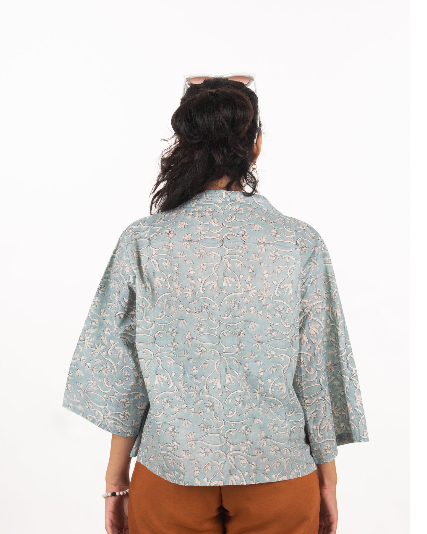 Cucumber Salad top and Kimono Set