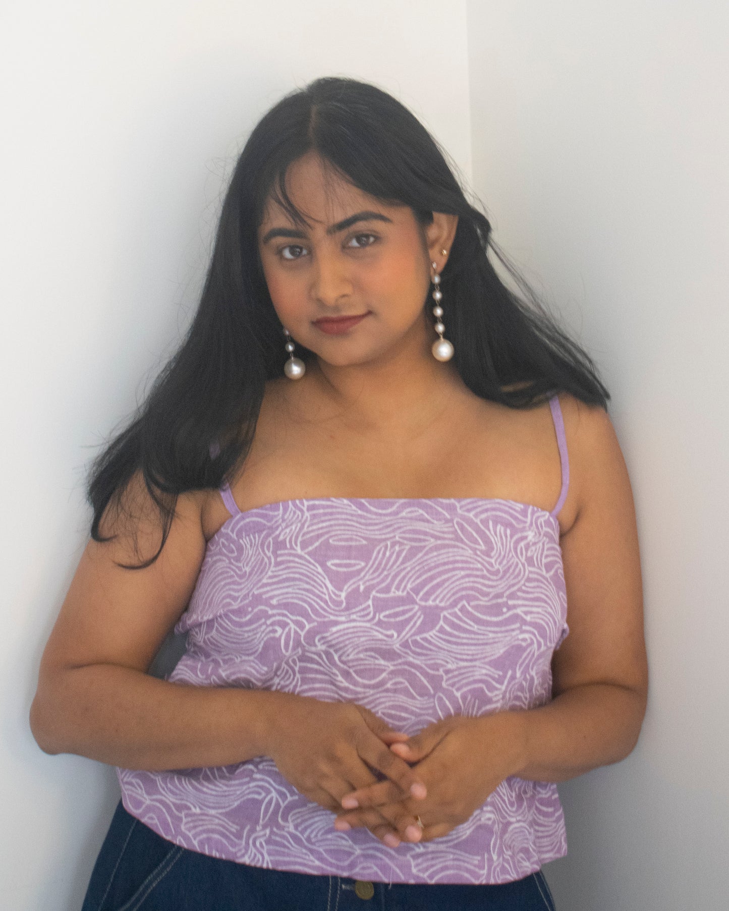 Jamun Strappy Top With Bow Back Detailing