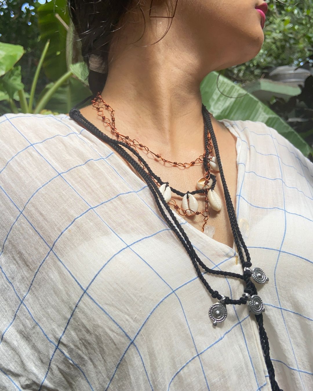 Yozora Layered tube necklace