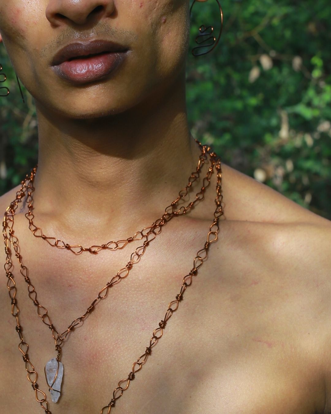 Handcrafted copper choker 
