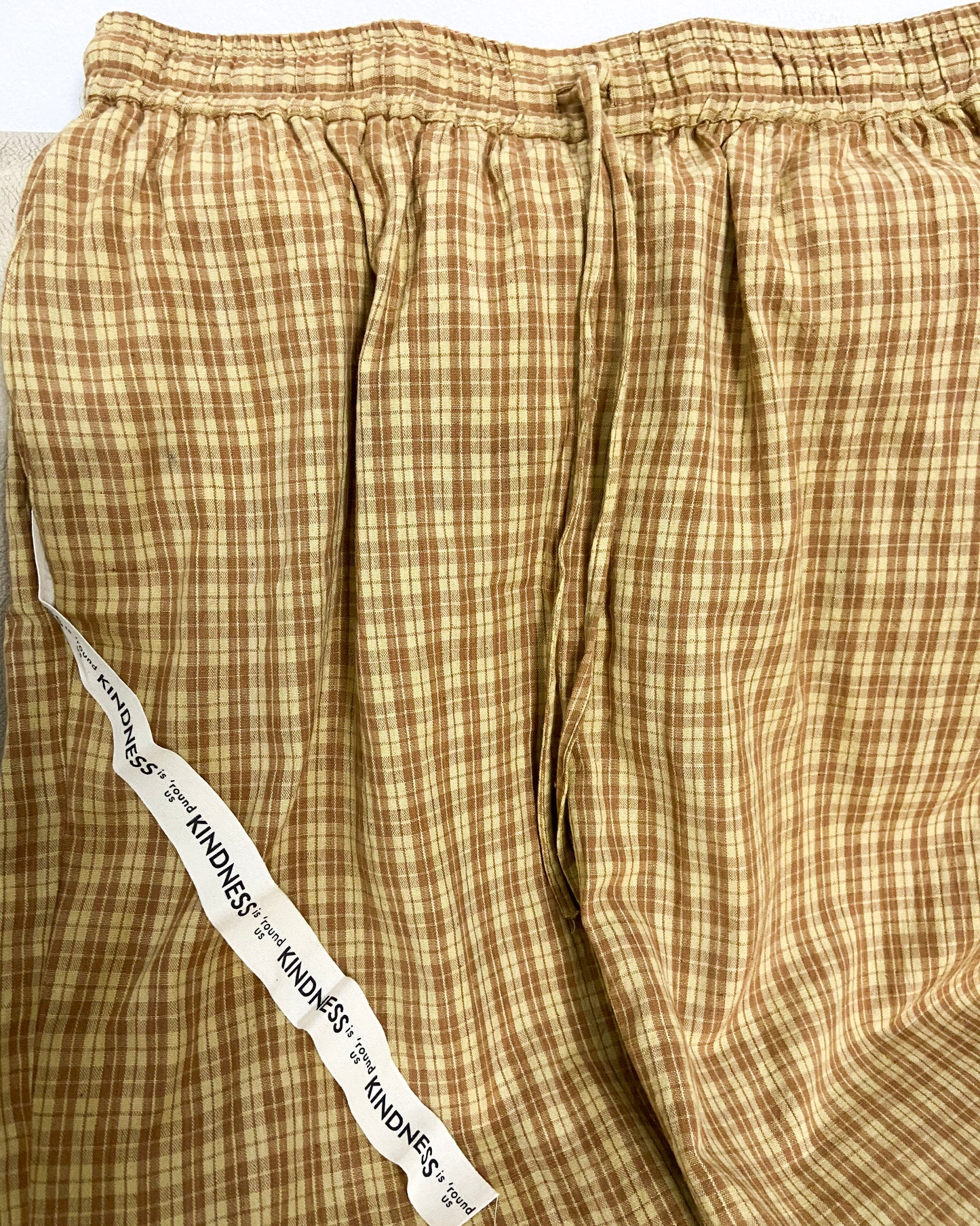 Handwoven cotton checks pyjamas/trousers