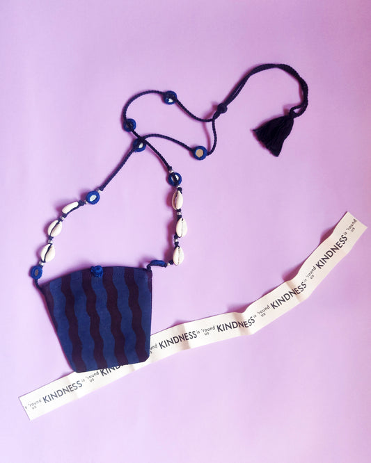 LOOK HERE mini Lambani necklace with pouch