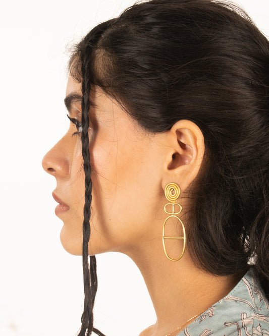 Jalebi earrings